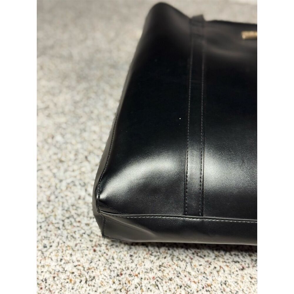 Carolina Herrera Good Girl Black Tote Bag w/ Gold Logo Women's Large​ - Picture 6 of 8